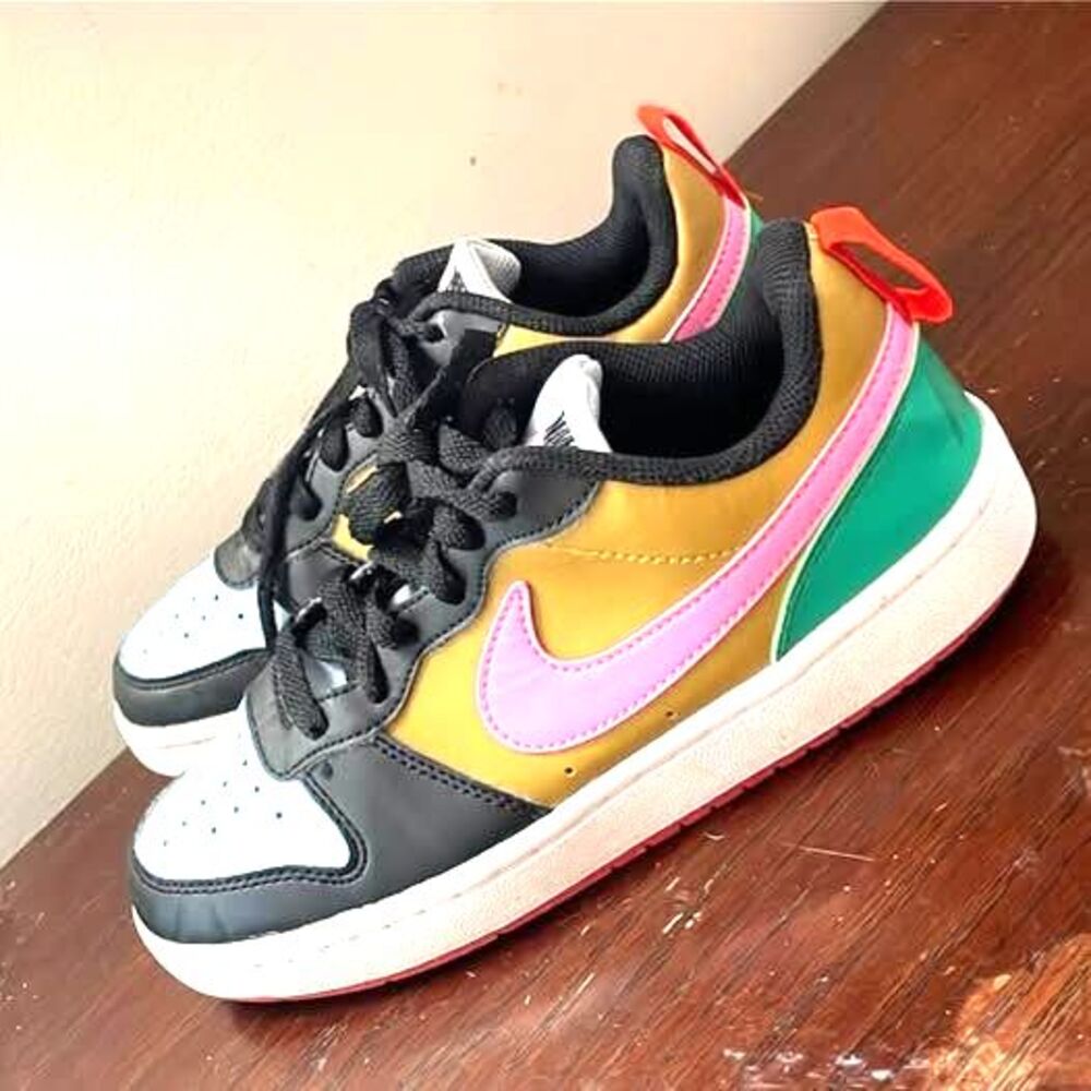NIKE Kids Court Borough Recraft Big Kid Size 4Y Sneakers DV5456-004 Youth